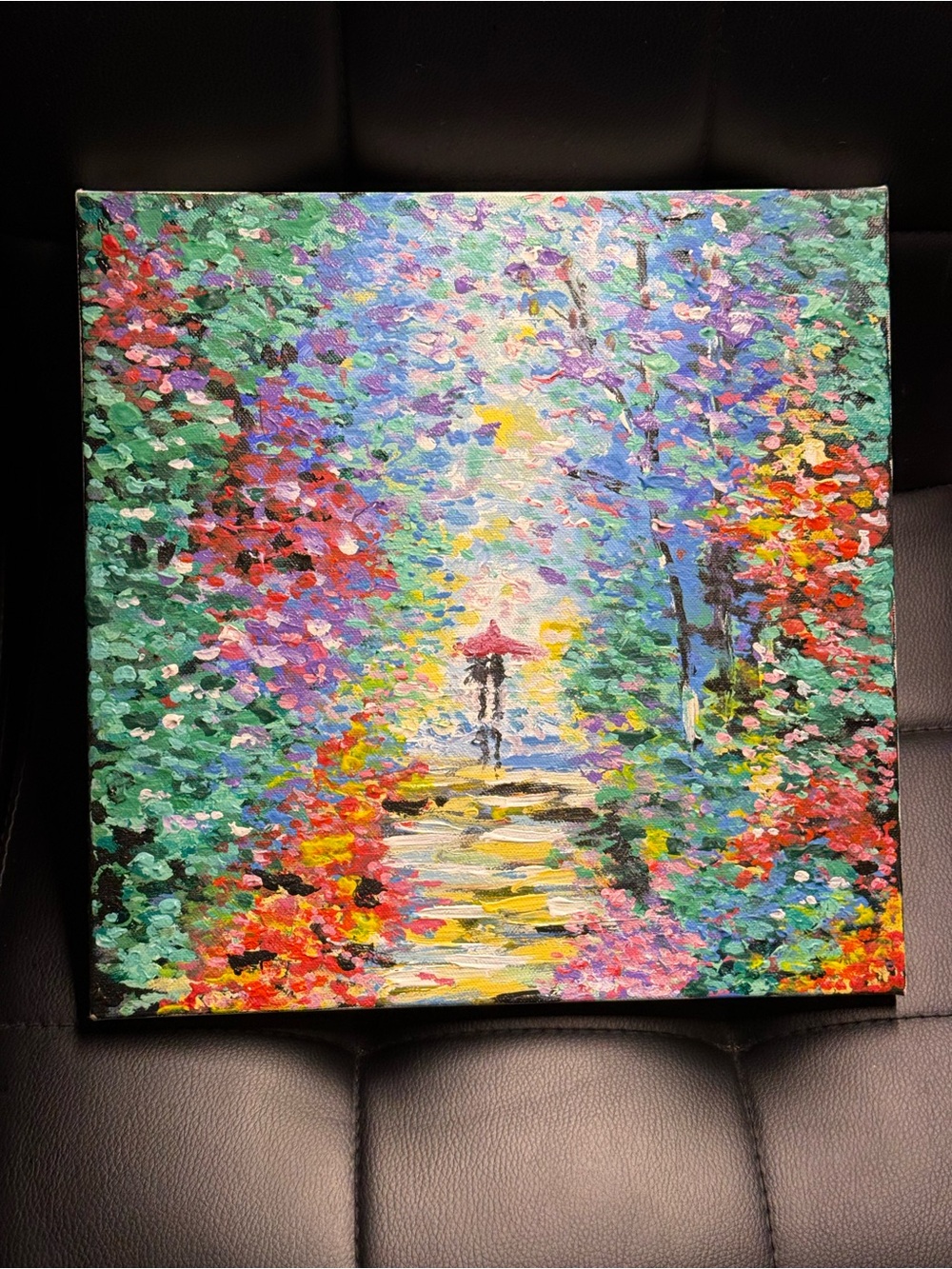 Original Acrylic ‘Walk in the Park’ Canvas Art